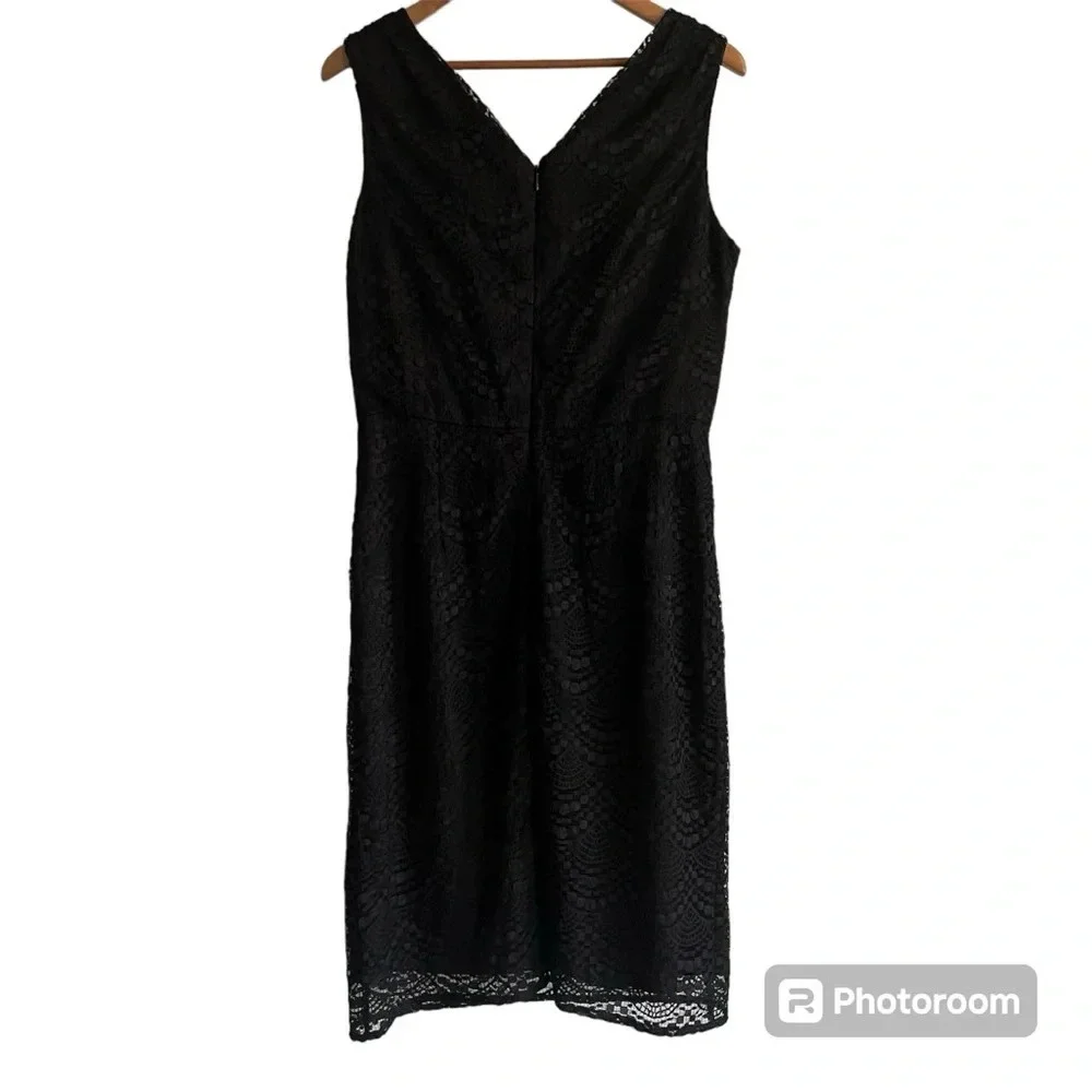 Adrianna Papell Black Lace Dress